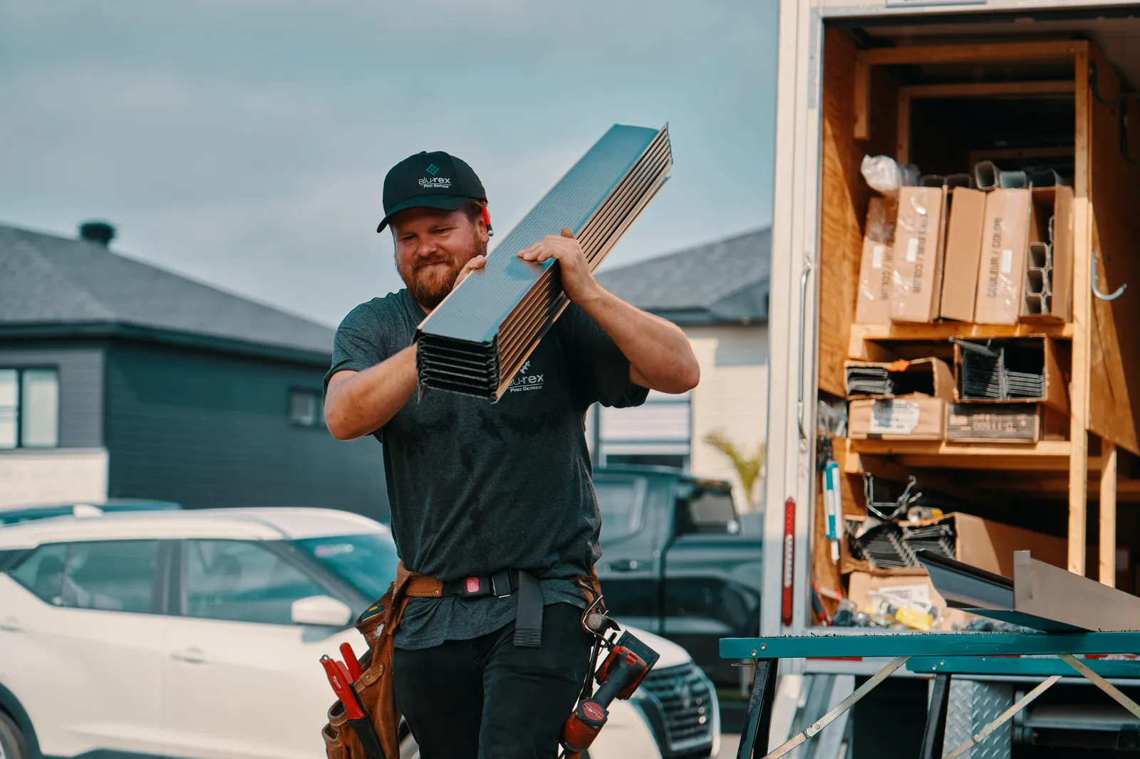 Roofline fastening and clean fascia line — Camrose Eavestrough Service, Camrose AB