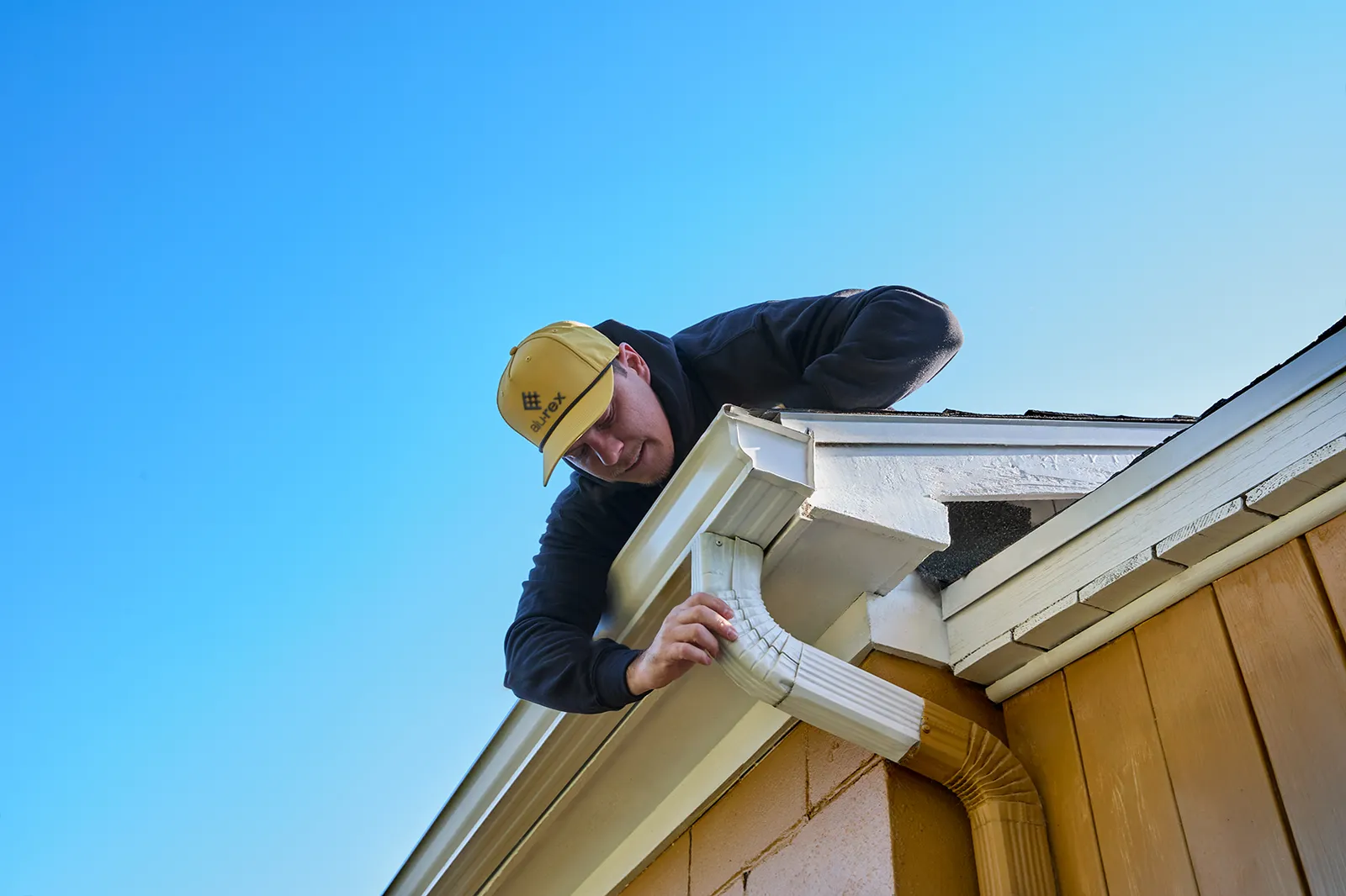 Finished eavestrough system, Camrose area — Camrose Eavestrough Service, Camrose AB